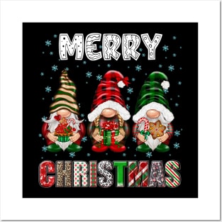 Merry Christmas Gnome Family Funny Xmas Tree Women Men Kids Posters and Art